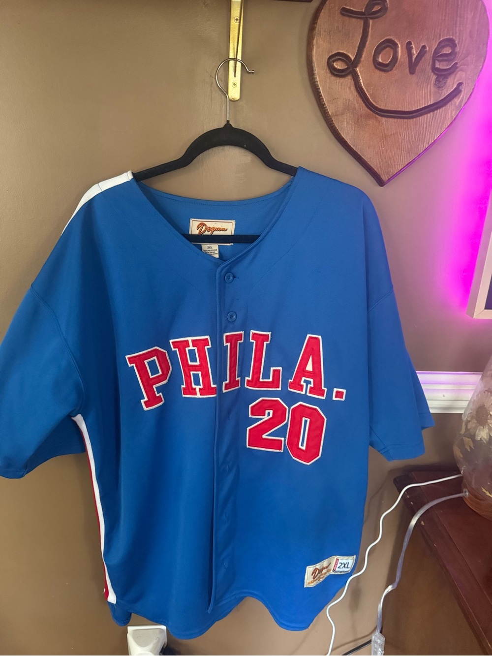 Unbranded Kids Blue 'PHILA. 20' Baseball Jersey